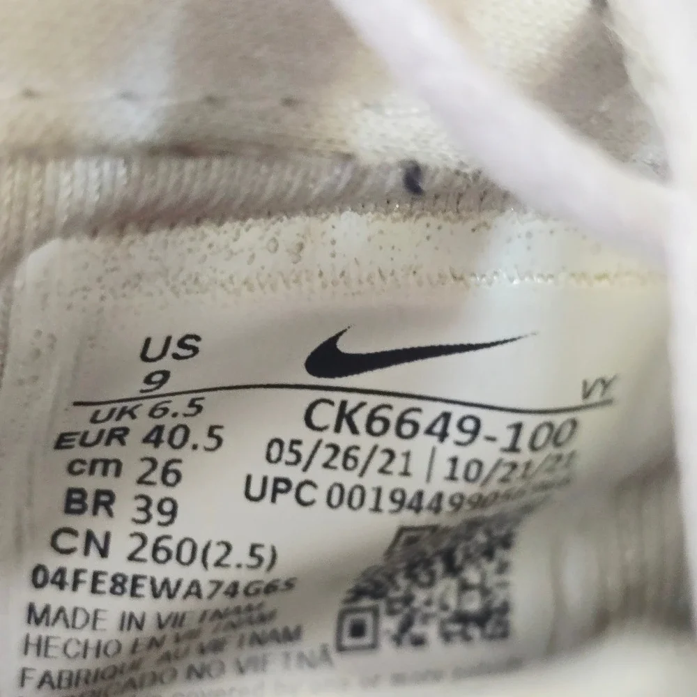 Nike Women Air Force 1 Pixel Sneakers 9 White Low Top CK6649-100 AF1 Platform